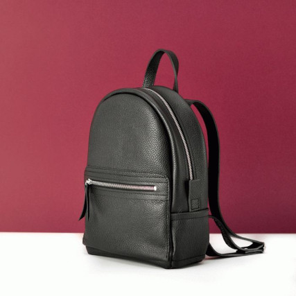 Кожаный рюкзак JIZUZ SPORT черный – Фото 3