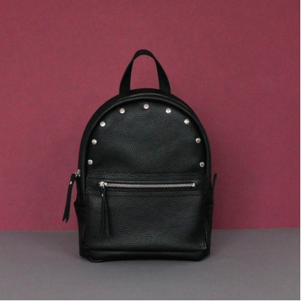 Кожаный рюкзак JIZUZ SPORT черный – Фото 1