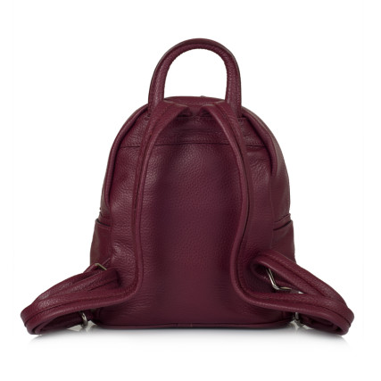 Женский кожаный рюкзак Virginia Conti (Италия) бордовый VC01383bordo – Фото 3