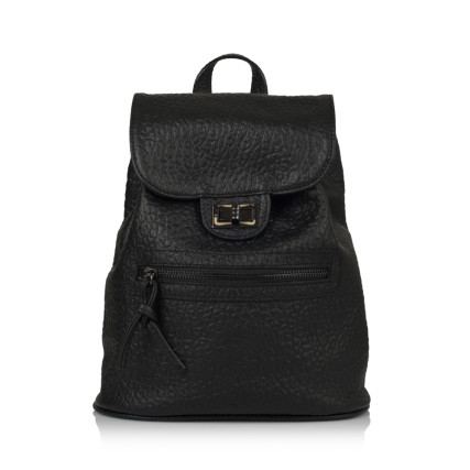 Женский кожаный рюкзак Virginia Conti (Италия) черный VC01514black – Фото 2