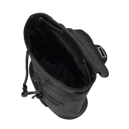 Женский кожаный рюкзак Virginia Conti (Италия) черный VC01514black – Фото 4