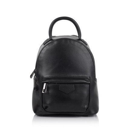 Женский кожаный рюкзак Virginia Conti (Италия) черный VC8434black – Фото 2