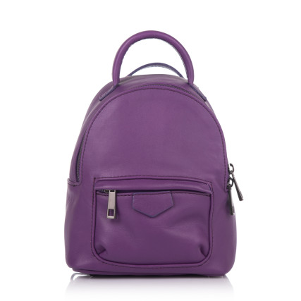Женский кожаный рюкзак Virginia Conti (Италия) фиолетовый VC8434violet – Фото 3