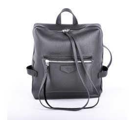 Кожаный черный рюкзак JIZUZ Virgo Black
