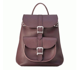 Кожаный рюкзак JIZUZ CLASSIC бордовый