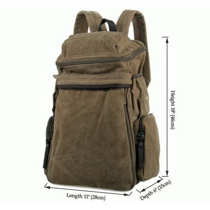 Рюкзак городской 9016B Buffalo Bags коричневый – Фото 6
