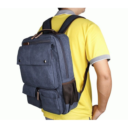 Рюкзак городской Buffalo Bags 9022K синий – Фото 7