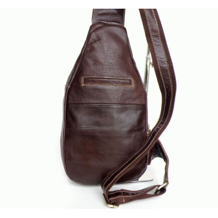 Кожаный рюкзак через плечо 2467 Buffalo Bags коричневый – Фото 3