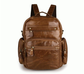 Кожаный рюкзак  Buffalo Bags коричневый 2751B