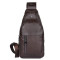 Кожаный рюкзак через плечо 4004C Buffalo Bags коричневый