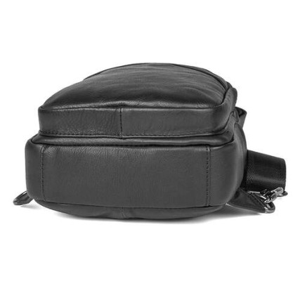 Кожаный рюкзак через плечо 4013A Buffalo Bags черный – Фото 2