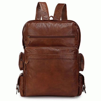Кожаный рюкзак 7078B Buffalo Bags коричневый – Фото 1