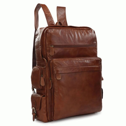 Кожаный рюкзак 7078B Buffalo Bags коричневый – Фото 2
