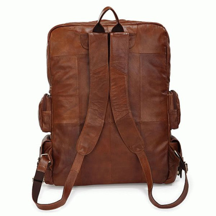 Кожаный рюкзак 7078B Buffalo Bags коричневый – Фото 3