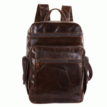 Кожаный рюкзак 7202C Buffalo Bags коричневый – Фото 1