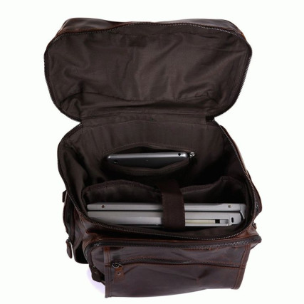 Кожаный рюкзак 7202C Buffalo Bags коричневый – Фото 3