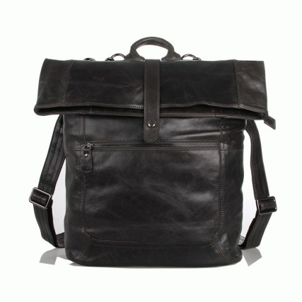 Кожаный рюкзак 7204J Buffalo Bags черный – Фото 1