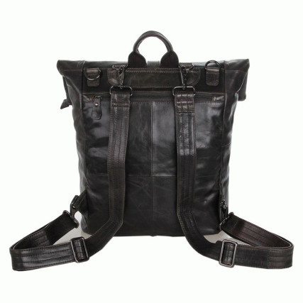 Кожаный рюкзак 7204J Buffalo Bags черный – Фото 3