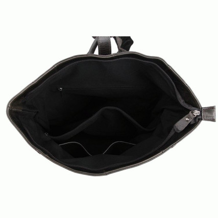 Кожаный рюкзак 7204J Buffalo Bags черный – Фото 4