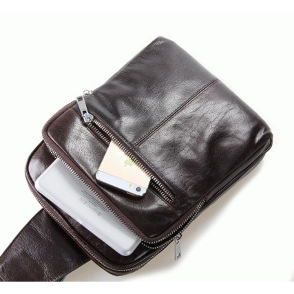 Кожаный рюкзак 7216C Buffalo Bags коричневый – Фото 5