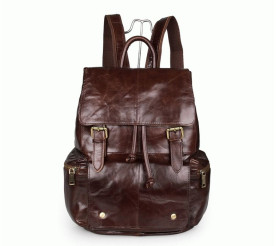 Кожаный рюкзак Buffalo Bags коричневый 7249C