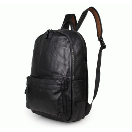 Кожаный вместительный рюкзак 7273A Buffalo Bags черный – Фото 2