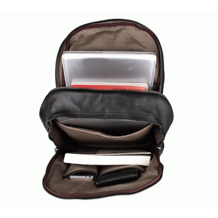 Кожаный вместительный рюкзак 7273A Buffalo Bags черный – Фото 7