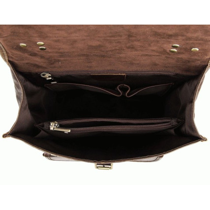 Рюкзак кожаный городской 7283C Buffalo Bags коричневый – Фото 6
