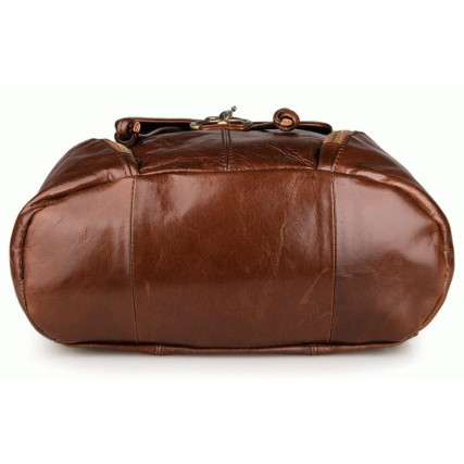 Кожаный повседневный рюкзак 7286B Buffalo Bags коричневый – Фото 6