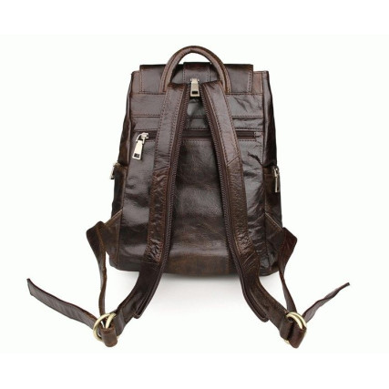 Кожаный повседневный рюкзак 7286C Buffalo Bags коричневый – Фото 3