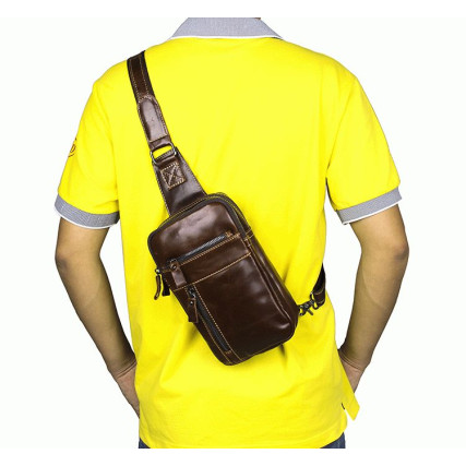 Кожаный рюкзак 7296B Buffalo Bags коричневый – Фото 6