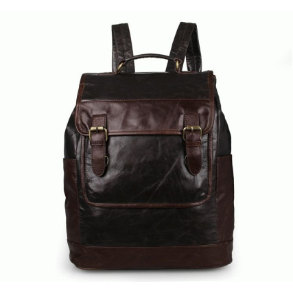 Кожаный рюкзак 7305J Buffalo Bags коричневый – Фото 1