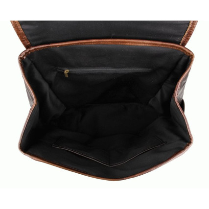 Кожаный рюкзак 7305J Buffalo Bags коричневый – Фото 5
