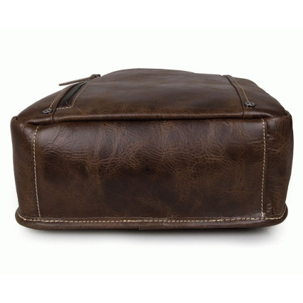 Кожаный коричневый рюкзак 7306B Buffalo Bags – Фото 4