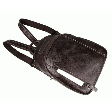 Кожаный рюкзак 7306C Buffalo Bags коричневый – Фото 3