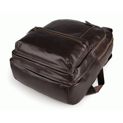 Кожаный рюкзак 7313Q Buffalo Bags коричневый – Фото 4