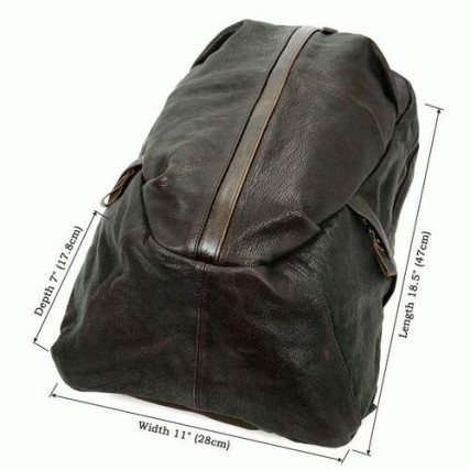 Кожаный рюкзак 7340Q Buffalo Bags коричневый – Фото 7