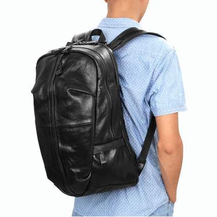 Кожаный рюкзак 7340Q Buffalo Bags коричневый – Фото 8