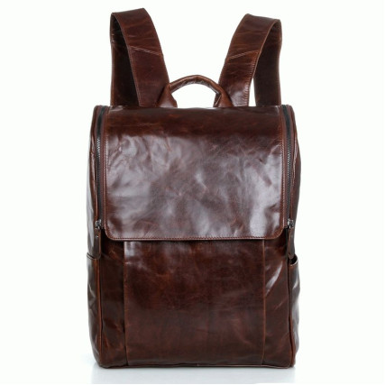 Кожаный рюкзак 7344C Buffalo Bags коричневый – Фото 1