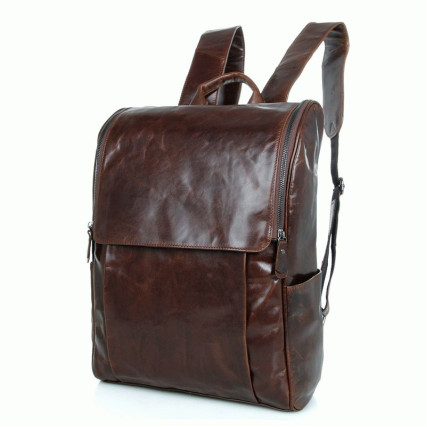 Кожаный рюкзак 7344C Buffalo Bags коричневый – Фото 2