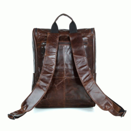 Кожаный рюкзак 7344C Buffalo Bags коричневый – Фото 3
