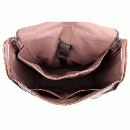 Кожаный рюкзак 7344C Buffalo Bags коричневый – Фото 7
