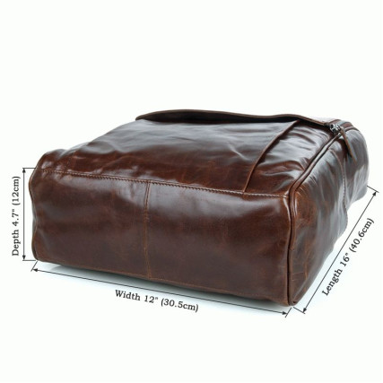 Кожаный рюкзак 7344C Buffalo Bags коричневый – Фото 8