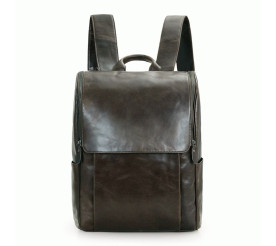 Кожаный рюкзак 7344J Buffalo Bags темно-серый