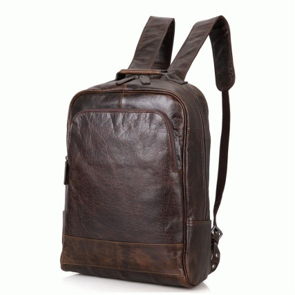 Кожаный рюкзак 7347C Buffalo Bags коричневый – Фото 2