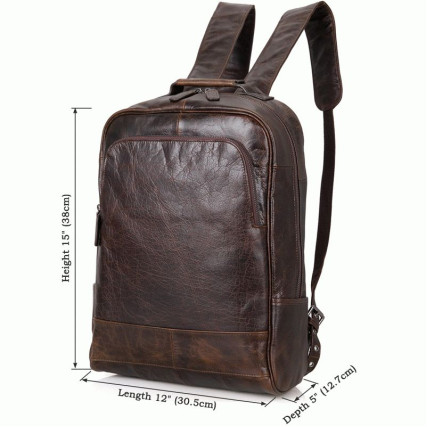 Кожаный рюкзак 7347C Buffalo Bags коричневый – Фото 6