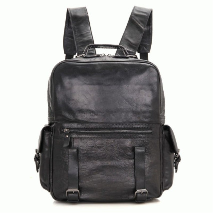 Кожаный рюкзак Buffalo Bags черный 7355A – Фото 1