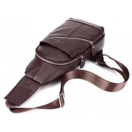 Рюкзак из натуральной кожи Tiding Bag коричневый A25-284C – Фото 3