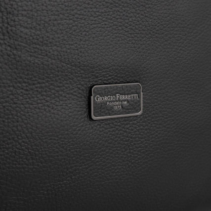 Мужской кожаный рюкзак Giorgio Ferretti (Италия) черный GF2020715Ablack – Фото 4
