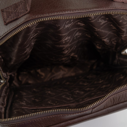 Мужской кожаный рюкзак Giorgio Ferretti (Италия) коричневый GF2020715Abrown – Фото 5
